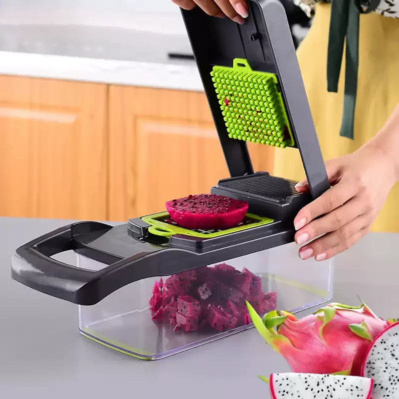 Picador de Vegetais Multifunções,  Fatiador  de alimentos